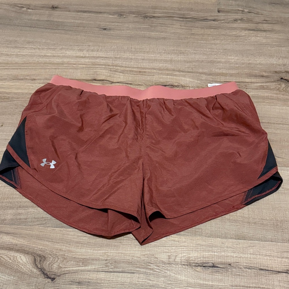 Under Armour Women's Rust-Coral Running Shorts